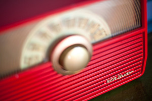 Vintage Red Radio