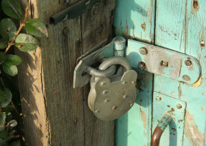 Padlock on Door