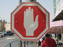 Hand Stop Sign